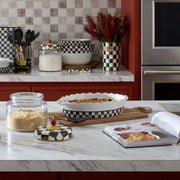 MacKenzie-Childs Cookware Mackenzie -Childs Courtly Check Everyday Medium Oval Baker