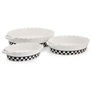 MacKenzie-Childs Cookware Mackenzie -Childs Courtly Check Everyday Medium Oval Baker