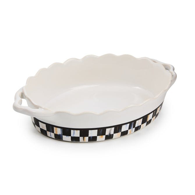 MacKenzie-Childs Cookware Mackenzie-Childs Courtly Check Everyday Small Oval Baker