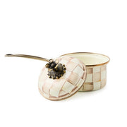 MacKenzie-Childs Cookware Mackenzie-Childs Mocha Check 1 Qt. Saucepan