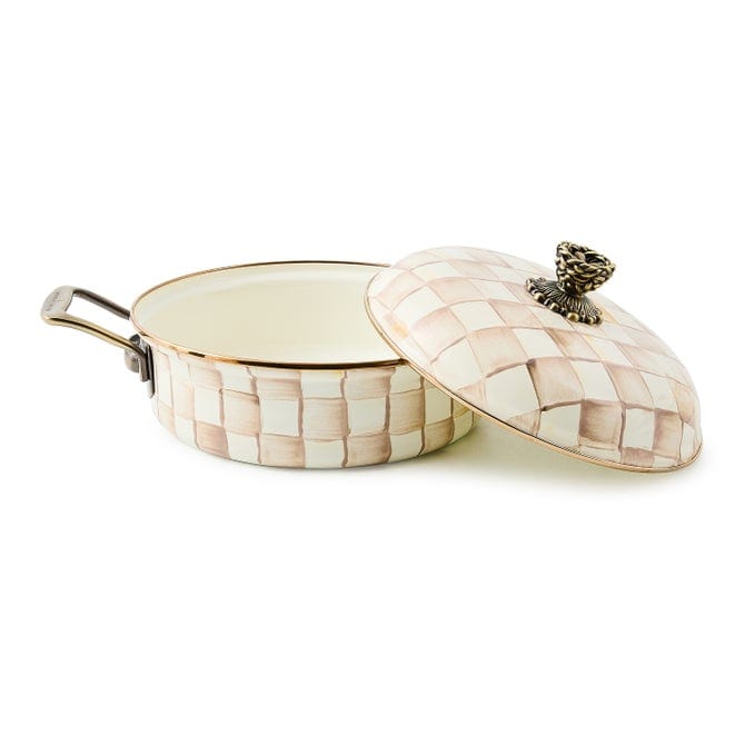 MacKenzie-Childs Cookware Mackenzie-Childs Mocha Check 3 Qt. Casserole