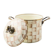 MacKenzie-Childs Cookware Mackenzie-Childs Mocha Check 7 Qt. Stockpot