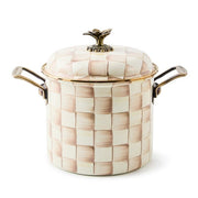 MacKenzie-Childs Cookware Mackenzie-Childs Mocha Check 7 Qt. Stockpot