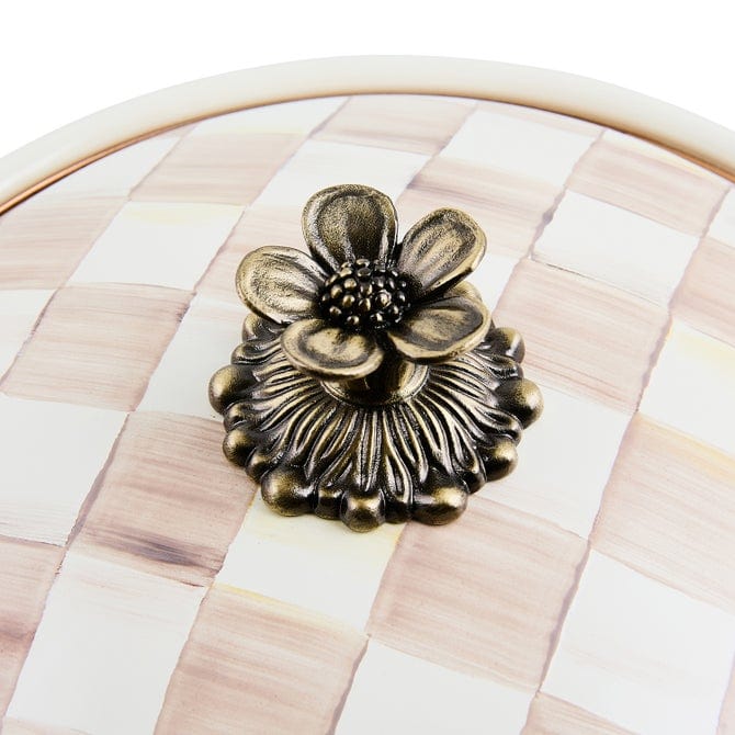 MacKenzie-Childs Cookware Mackenzie-Childs Mocha Check Medium Casserbole