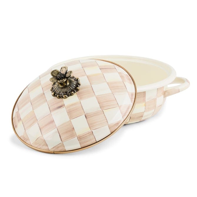 MacKenzie-Childs Cookware Mackenzie-Childs Mocha Check Medium Casserbole