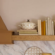 MacKenzie-Childs Cookware Mackenzie-Childs Mocha Check Medium Casserbole