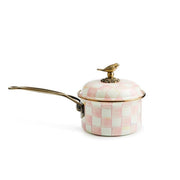 MacKenzie-Childs Cookware Mackenzie Childs Rosy Check 2.5 Qt. Saucepan