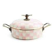 MacKenzie-Childs Cookware Mackenzie-Childs Rosy Check 5 Qt. Casserole