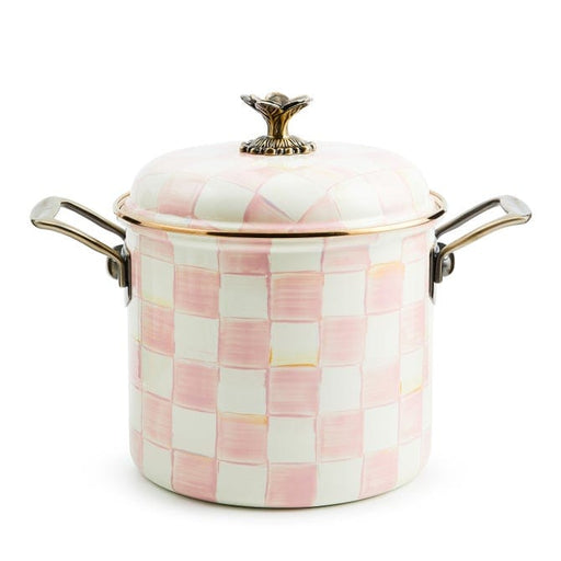 MacKenzie-Childs Cookware Mackenzie-Childs Rosy Check 7 Qt. Stockpot