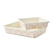 MacKenzie-Childs Cookware Mackenzie-Childs Rosy Check 8" Square Baking Pan