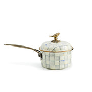 MacKenzie-Childs Cookware Mackenzie Childs Sterling Check 2.5 Qt. Saucepan