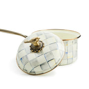 MacKenzie-Childs Cookware Mackenzie Childs Sterling Check 2.5 Qt. Saucepan