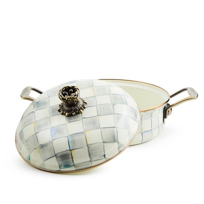 MacKenzie-Childs Cookware Mackenzie Childs Sterling Check 3 Qt. Casserole