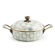 MacKenzie-Childs Cookware Mackenzie Childs Sterling Check 3 Qt. Casserole