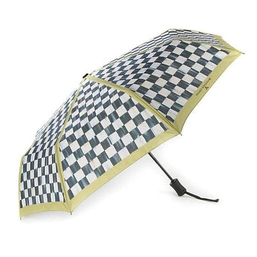 MacKenzie-Childs Courtly Check Travel Umbrella