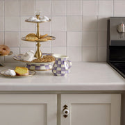 MacKenzie-Childs Creamers Mackenzie-Childs Violet Check Creamer