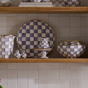 MacKenzie-Childs Creamers Mackenzie-Childs Violet Check Creamer