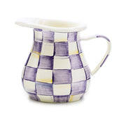 MacKenzie-Childs Creamers Mackenzie-Childs Violet Check Creamer