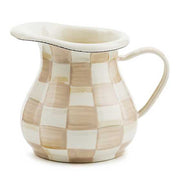 MacKenzie-Childs Creamers Mocha Check Creamer