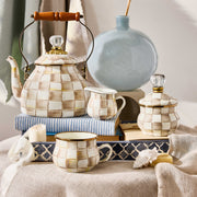 MacKenzie-Childs Creamers Mocha Check Little Creamer