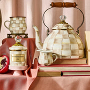 MacKenzie-Childs Creamers Mocha Check Little Creamer