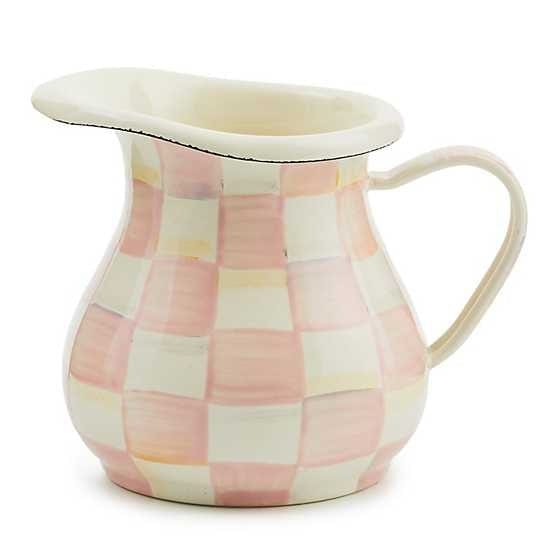 MacKenzie-Childs Creamers Rosy Check Enamel Creamer