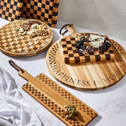 MacKenzie-Childs Cutting Boards Check Serving Board