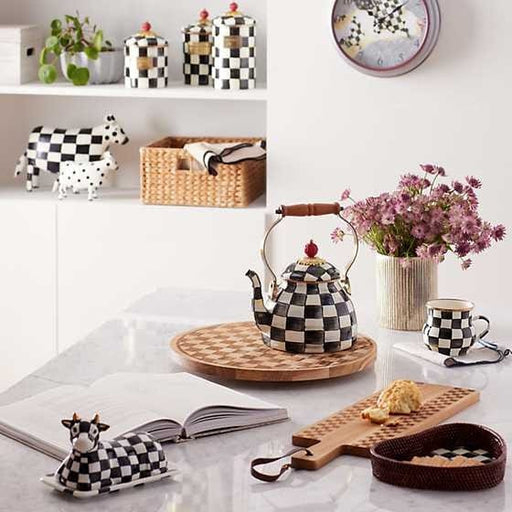 MacKenzie-Childs Cutting Boards Check Serving Board