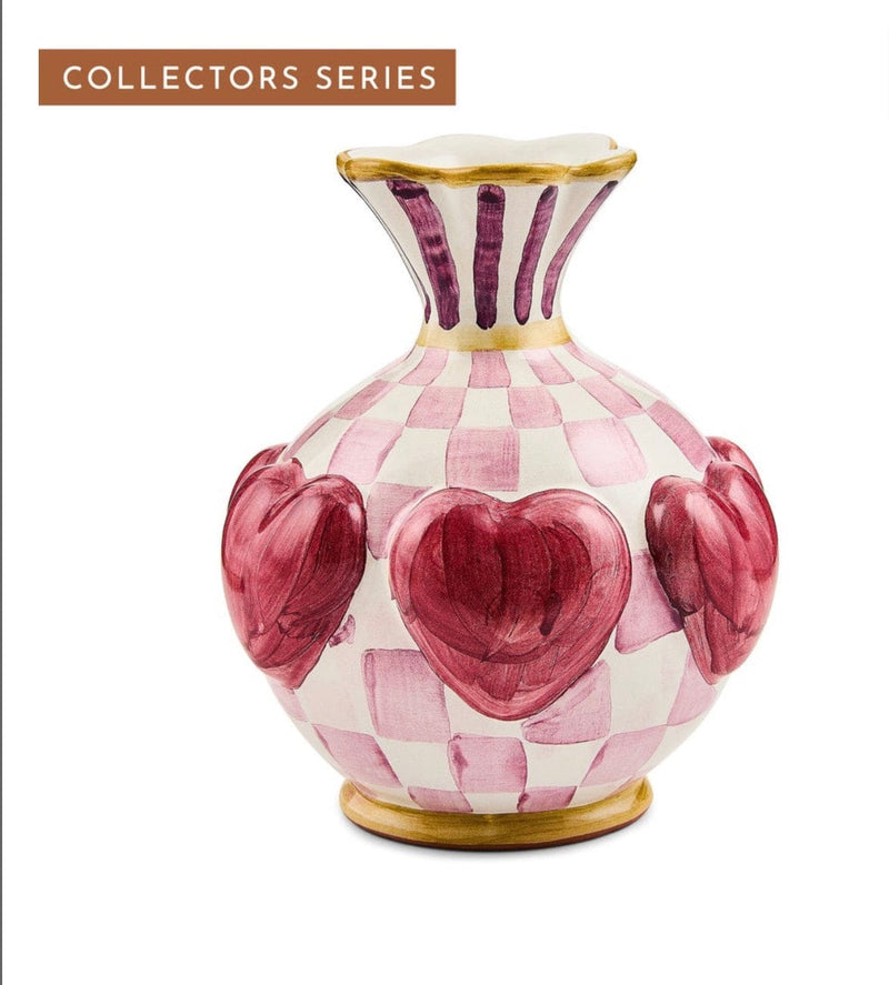 MacKenzie-Childs Decorative Vase Collectors Series: Vase Edition - Heart Vase