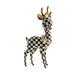 MacKenzie-Childs Deer Courtly Check Deary Deer - Gold