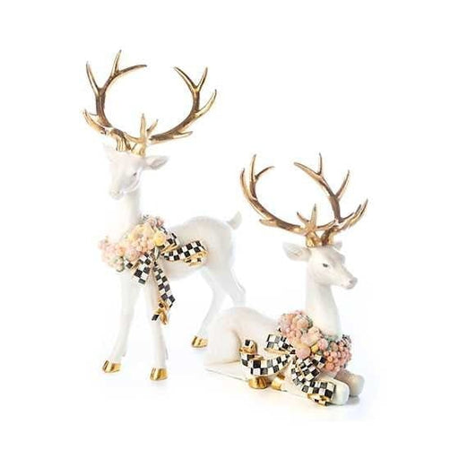 MacKenzie-Childs Deer Della Robbia Sugared Deer - Sitting