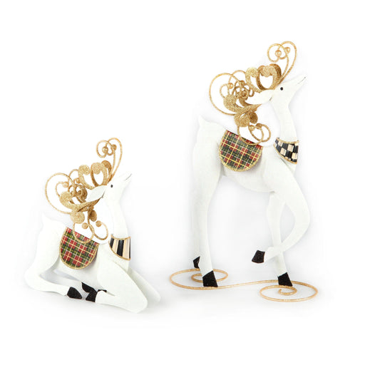 MacKenzie-Childs Deer Standing Snow Deer - Tartan