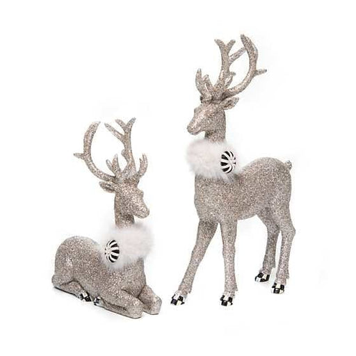 MacKenzie-Childs Deer Vintage Silver Deer - Sitting