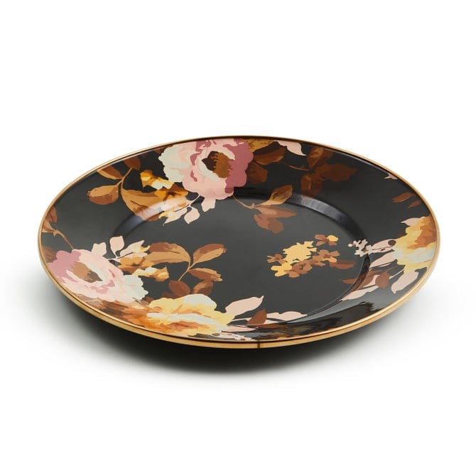MacKenzie-Childs Dinner Plates Mackenzie-Childs Wild Rose Brown Dinner Plate