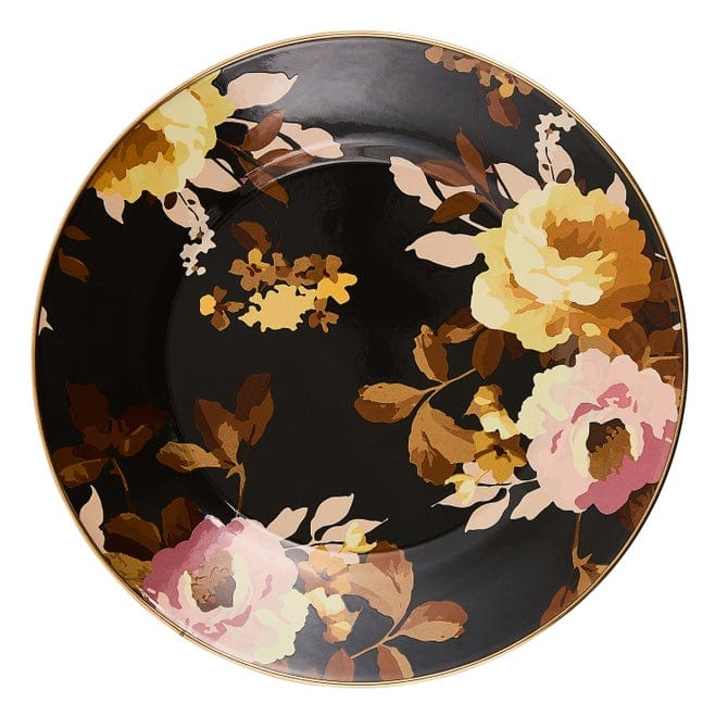 MacKenzie-Childs Dinner Plates Mackenzie-Childs Wild Rose Brown Dinner Plate
