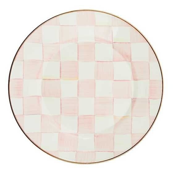 MacKenzie-Childs Dinner Plates Rosy Check Dinner Plate