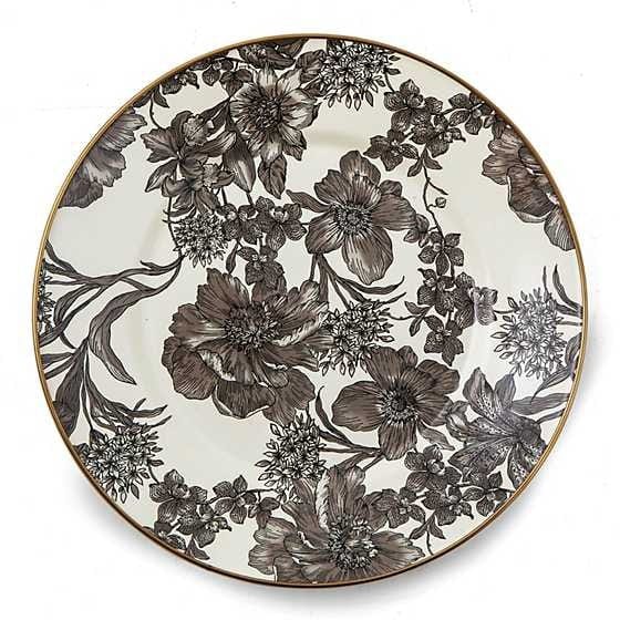 MacKenzie-Childs Dinner Plates Sterling English Garden Enamel Dinner Plate