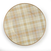 MacKenzie-Childs Dinner Plates Tartan Latte Dinner Plate