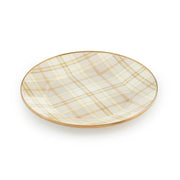 MacKenzie-Childs Dinner Plates Tartan Latte Dinner Plate