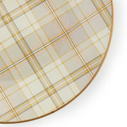 MacKenzie-Childs Dinner Plates Tartan Latte Dinner Plate