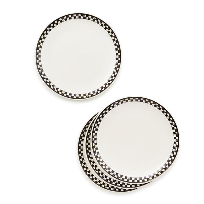 MacKenzie-Childs Dinnerware Mackenzie-Childs Courtly Check Everyday Lunch Plates, Set of 4