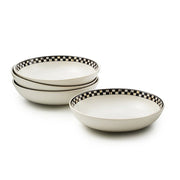 MacKenzie-Childs Dinnerware Mackenzie Childs Courtly Check Everyday Pasta Bowls, Set of 4
