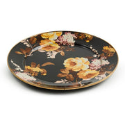 MacKenzie-Childs Dinnerware Mackenzie-Childs  Wild Rose Brown Charger Plate