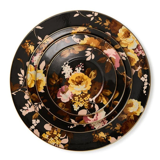 MacKenzie-Childs Dinnerware Mackenzie-Childs  Wild Rose Brown Charger Plate