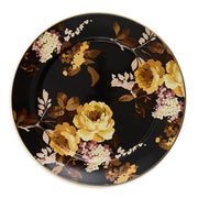 MacKenzie-Childs Dinnerware Mackenzie-Childs  Wild Rose Brown Charger Plate