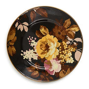 MacKenzie-Childs Dinnerware Mackenzie-Childs Wild Rose Brown Salad Plate