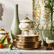 MacKenzie-Childs Dinnerware Mocha Check Curiosity Pot