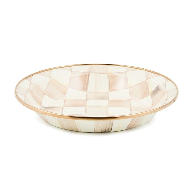 MacKenzie-Childs Dinnerware Mocha Check Pie Plate