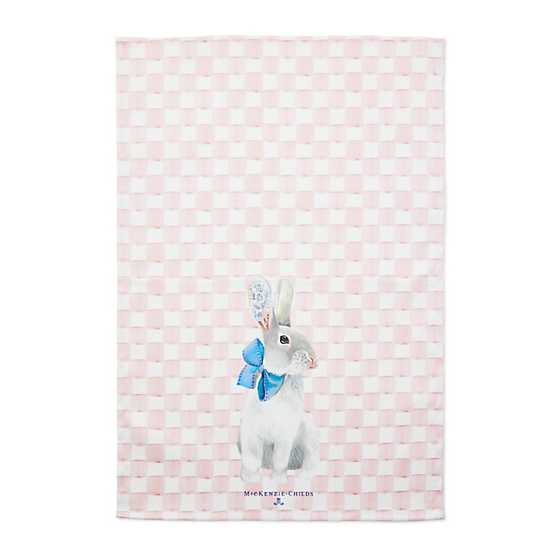 MacKenzie-Childs Dish Towel Tattoo Bunny Dish Towel