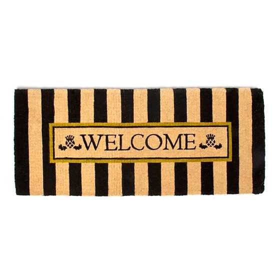 MacKenzie-Childs Door Mat Awning Stripe Double Door Welcome Mat